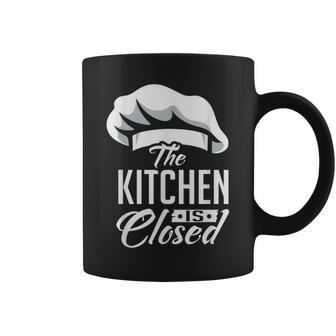 Kitchen Is Closed Chef Cook Cuisinier Retirement Coffee Mug | Mazezy