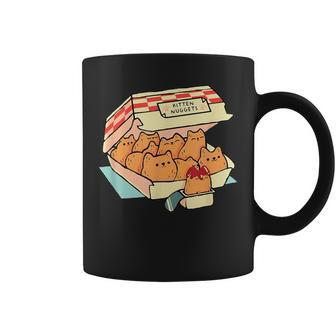 Kitten Nuggets Fast Food Cat And Chicken Nugget Lover Quote Coffee Mug | Mazezy UK