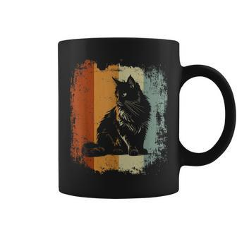 Kurilian Bobtail Cat Retro Vintage Coffee Mug | Mazezy