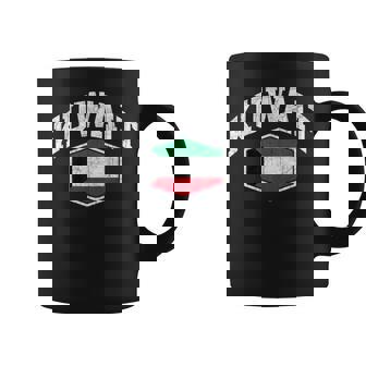 Kuwait Vintage Flag Throwback Design Classic Souvenir Coffee Mug | Mazezy