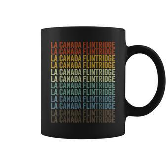 La Canada Flintridge City Retro Coffee Mug | Mazezy