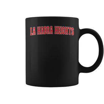 La Habra Heights California Souvenir Trip College Style Red Coffee Mug | Mazezy