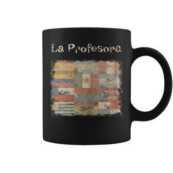 La Profesora Spanish Speaking Country Flags Coffee Mug | Mazezy