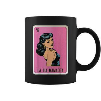 La Tia Mamacita Mexican Slang Chicano Bingo Cards Coffee Mug - Monsterry DE