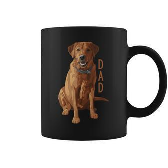 Lab Dad Fox Red Labrador Retriever Dog Lover Coffee Mug | Mazezy