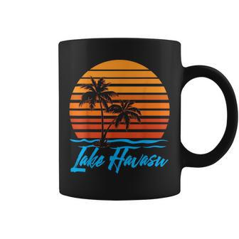 Lake Havasu Sunset Palm Trees Beach Vacation Tourist Gifts Vacation Funny Gifts Coffee Mug | Mazezy