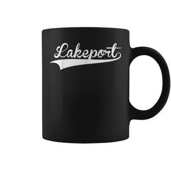 Lakeport Baseball Vintage Retro Font Coffee Mug | Mazezy