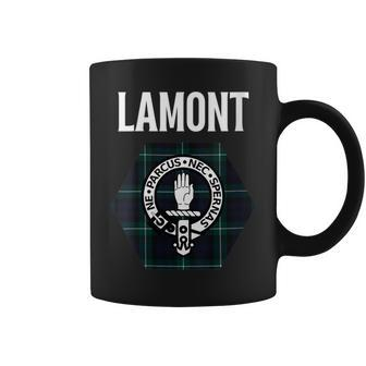 Lamont Clan Scottish Name Coat Of Arms Tartan Gift For Womens Coffee Mug | Mazezy