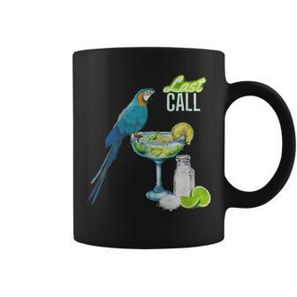 Last Call Parrot Cocktail Vacation Coffee Mug - Monsterry