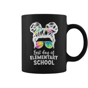 Last Day Of Elementary School Graduation Messy Buns Coffee Mug