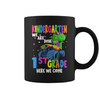 Last Day Of School Kindergarten Truck Dinosaur Graduate Gift Coffee Mug | Mazezy