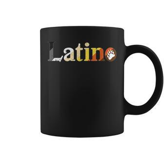 Latino Gay Bear Pride Distressed Coffee Mug | Mazezy
