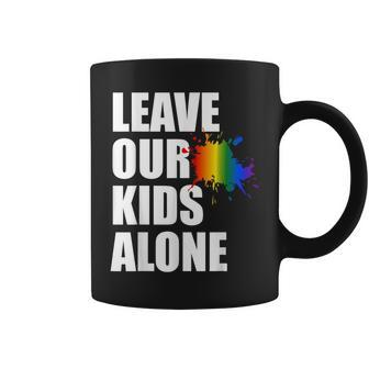 Leave Our Kids Alone Usa Pride Flag Antiwoke Anti Liberal Pride Month Funny Designs Funny Gifts Coffee Mug | Mazezy