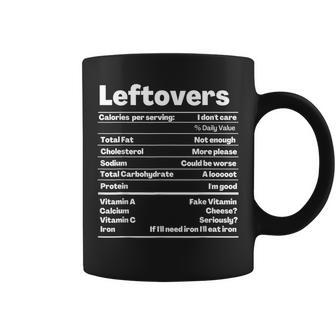 Leftovers Nutrition Facts Thanksgiving Leftover Recipe Coffee Mug - Monsterry AU