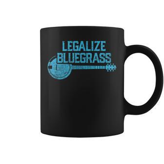 Legalize Bluegrass Vintage Graphic Music Fan Coffee Mug | Mazezy