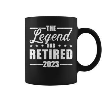 Legend Has Retired 2023 For Coworker In Retirement Coffee Mug - Seseable