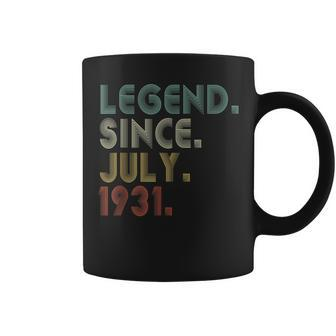Legend Since July 1931 90Th Birthday Gift 90 Years Old Men 90Th Birthday Funny Gifts Coffee Mug | Mazezy AU