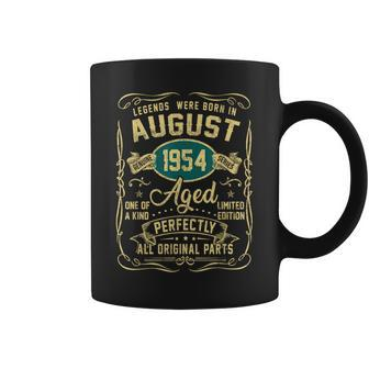 Legends Were Born In August 1954 69Th Bday 69 Year Old Coffee Mug | Mazezy