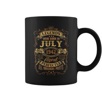 Legends Were Born In July 1942 80Th Birthday Gifts 80Th Birthday Funny Gifts Coffee Mug | Mazezy
