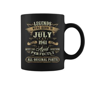 Legends Were Born In July 1961 61St Birthday 61 Year Old Coffee Mug | Mazezy