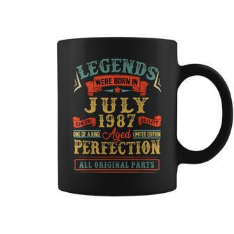 Legends Were Born In July 1987 35Th Birthday 35 Year Old Coffee Mug | Mazezy