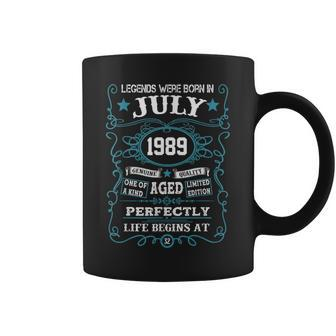 Legends Were Born In July 1989 Vintage 32Nd Birthday Gift Coffee Mug | Mazezy