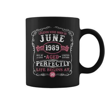Legends Were Born In June 1989 30Th Birthday Gifts Coffee Mug | Mazezy