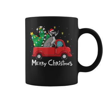 Lemur Christmas Ornament Truck Tree Xmas Coffee Mug | Mazezy