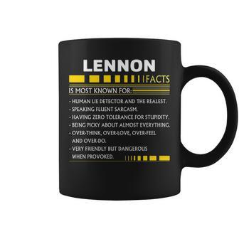 Lennon Name Gift Lennon Facts Coffee Mug - Seseable