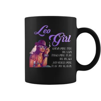 Leo Girls Are Born In July 23 August 22 Funny Birthday Gift For Womens Coffee Mug | Mazezy