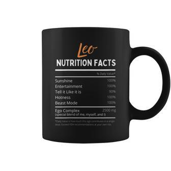 Leo Nutrition Fact - July August Birthday Coffee Mug | Mazezy