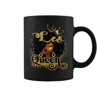 Leo Queen Birthday Afro Girls Black Zodiac Birthday Coffee Mug - Thegiftio UK