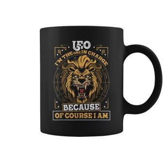 Leo Zodiac Sign In Charge July August Birthday Astrology August Funny Gifts Coffee Mug | Mazezy UK