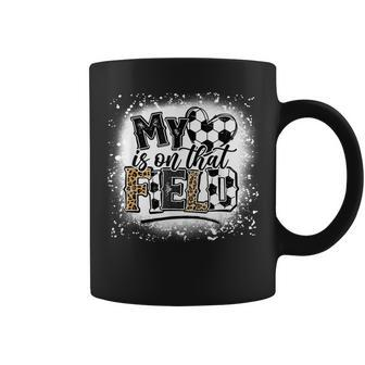 Leopard My Heart Is On That Field Soccer Love Game Day Vibes Coffee Mug | Mazezy