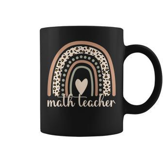 Leopard Rainbow Math Teacher Professor Coffee Mug - Thegiftio UK