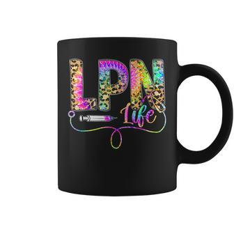 Leopard Tie Dye Lpn Life Nurse Squad Nurse Women Coffee Mug - Seseable
