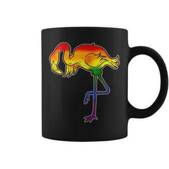 Lesbian Gay Bisexual Transgender Queer Flamingo Flag Coffee Mug | Mazezy