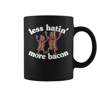 Less Hatin More Bacon Funny Meat Lovers Bbq Grill Masters Coffee Mug - Thegiftio UK