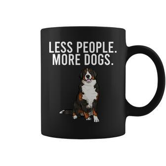 Less People More Dogs Bernese Mountain Dog Funny Introvert Coffee Mug - Thegiftio UK