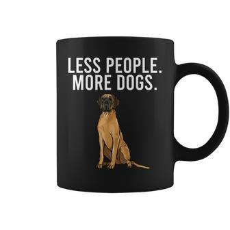 Less People More Dogs Brown Great Dane Funny Introvert Coffee Mug - Thegiftio UK