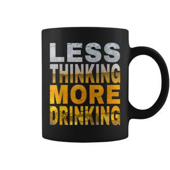 Less Thinking More Drinking Spring Break Bachelor Party Coffee Mug - Thegiftio UK