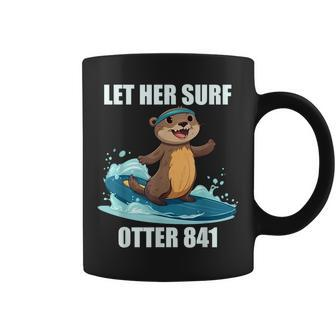 Let Her Surf Otter 841 Coffee Mug | Mazezy