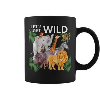 Lets Get Wild Animals Zoo Safari Party A Day At The Zoo Coffee Mug - Seseable