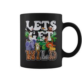 Lets Get Wild Print African Animal Zookeeper Safari Party Coffee Mug | Mazezy