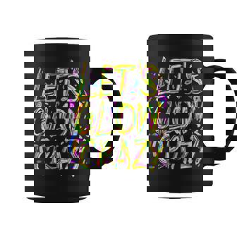 Lets Glow Crazy Retro Colorful 80S Party Squad Funny Coffee Mug | Mazezy