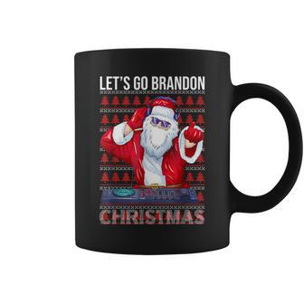 Let's Go Brandon Meme Ugly Christmas Dj Sweater Coffee Mug | Mazezy