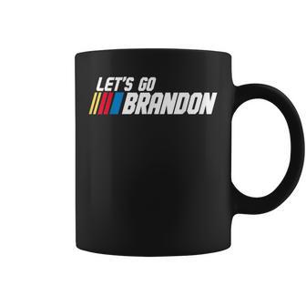 Lets Go Brandon Race Car Pro American 2024 Funny Gift Idea Coffee Mug | Mazezy