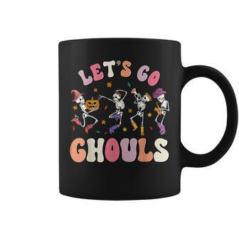 Let's Go Ghouls Skeleton Pumpkin Halloween Costume Coffee Mug - Thegiftio UK