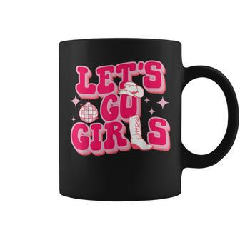 Lets Go Girls Cowgirls Hat Boots Country Western Cowgirl Coffee Mug | Mazezy