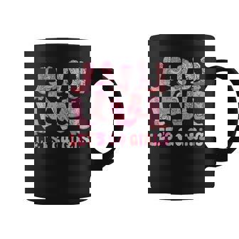 Lets Go Girls Groovy Bachelorette Party Pink Cowgirl Boots Coffee Mug | Mazezy